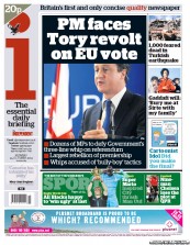 I Newspaper Newspaper Front Page (UK) for 24 October 2011