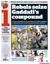 I Newspaper Newspaper Front Page (UK) for 24 August 2011