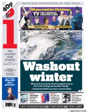 I Newspaper (UK) Newspaper Front Page for 25 December 2015
