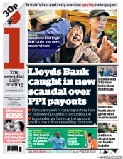 I Newspaper Newspaper Front Page (UK) for 25 March 2014