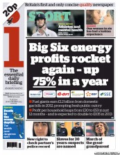 I Newspaper (UK) Newspaper Front Page for 26 November 2013