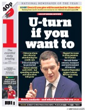 I Newspaper (UK) Newspaper Front Page for 26 November 2015