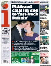 I Newspaper (UK) Newspaper Front Page for 28 September 2011