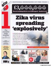 I Newspaper (UK) Newspaper Front Page for 29 January 2016