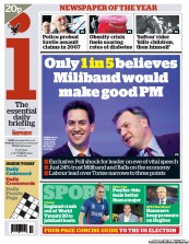 I Newspaper (UK) Newspaper Front Page for 2 October 2012