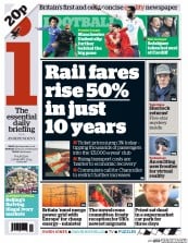 I Newspaper (UK) Newspaper Front Page for 2 January 2014