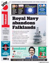 I Newspaper (UK) Newspaper Front Page for 2 April 2016