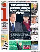 I Newspaper Newspaper Front Page (UK) for 2 May 2013