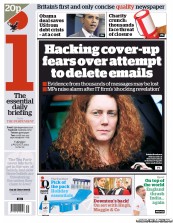 I Newspaper Newspaper Front Page (UK) for 2 August 2011