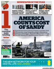 I Newspaper (UK) Newspaper Front Page for 31 October 2012