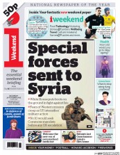 I Newspaper (UK) Newspaper Front Page for 31 October 2015