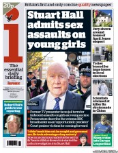 I Newspaper Newspaper Front Page (UK) for 3 May 2013