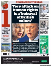 I Newspaper (UK) Newspaper Front Page for 4 March 2013