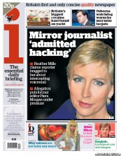 I Newspaper Newspaper Front Page (UK) for 4 August 2011