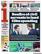 I Newspaper Newspaper Front Page (UK) for 5 December 2012
