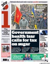 I Newspaper (UK) Newspaper Front Page for 5 March 2014