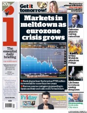 I Newspaper Newspaper Front Page (UK) for 5 August 2011