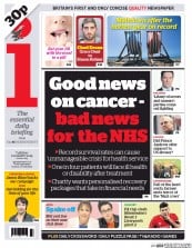 I Newspaper Newspaper Front Page (UK) for 6 January 2015