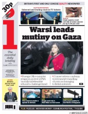 I Newspaper (UK) Newspaper Front Page for 6 August 2014