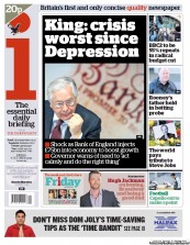 I Newspaper (UK) Newspaper Front Page for 7 October 2011