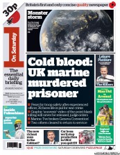 I Newspaper (UK) Newspaper Front Page for 9 November 2013