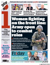 I Newspaper (UK) Newspaper Front Page for 9 May 2014