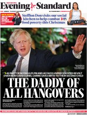 London Evening Standard (UK) Newspaper Front Page for 10 December 2021