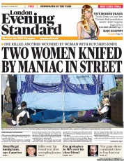 London Evening Standard (UK) Newspaper Front Page for 11 October 2011