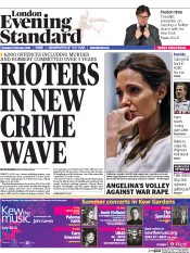 London Evening Standard (UK) Newspaper Front Page for 11 February 2015