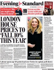 London Evening Standard (UK) Newspaper Front Page for 11 April 2023