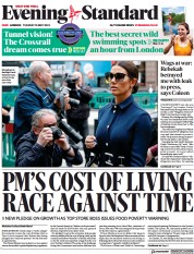 London Evening Standard front page for 11 May 2022