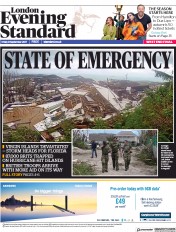 London Evening Standard (UK) Newspaper Front Page for 11 September 2017