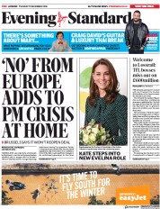 London Evening Standard (UK) Newspaper Front Page for 12 December 2018