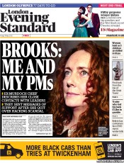London Evening Standard (UK) Newspaper Front Page for 12 May 2012
