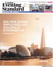 London Evening Standard (UK) Newspaper Front Page for 12 July 2016