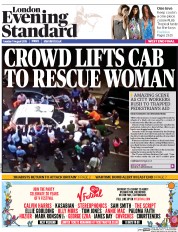 London Evening Standard (UK) Newspaper Front Page for 12 August 2015