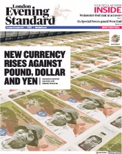 London Evening Standard (UK) Newspaper Front Page for 13 October 2017
