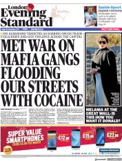 London Evening Standard (UK) Newspaper Front Page for 13 November 2017