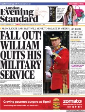 London Evening Standard (UK) Newspaper Front Page for 13 September 2013