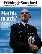 London Evening Standard front page for 13 September 2023
