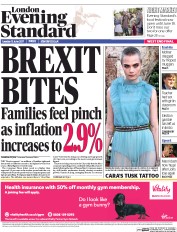 London Evening Standard (UK) Newspaper Front Page for 14 June 2017