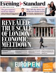 London Evening Standard (UK) Newspaper Front Page for 14 July 2020