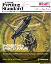 London Evening Standard (UK) Newspaper Front Page for 15 November 2017