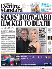 London Evening Standard (UK) Newspaper Front Page for 15 September 2016