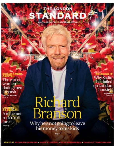 London Evening Standard Newspaper Front Page (UK) for 16 May 2025