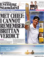 London Evening Standard (UK) Newspaper Front Page for 17 October 2015