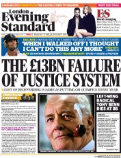 London Evening Standard (UK) Newspaper Front Page for 17 March 2014