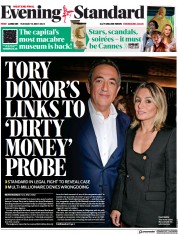 London Evening Standard front page for 17 May 2023