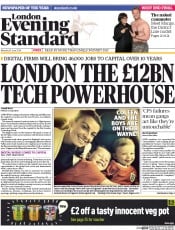 London Evening Standard (UK) Newspaper Front Page for 17 June 2014