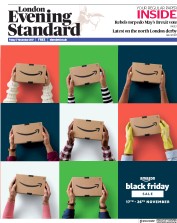 London Evening Standard (UK) Newspaper Front Page for 18 November 2017